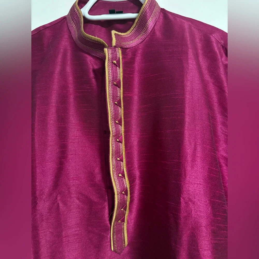 Mens pink kurta size 42 - Picture 3 of 6